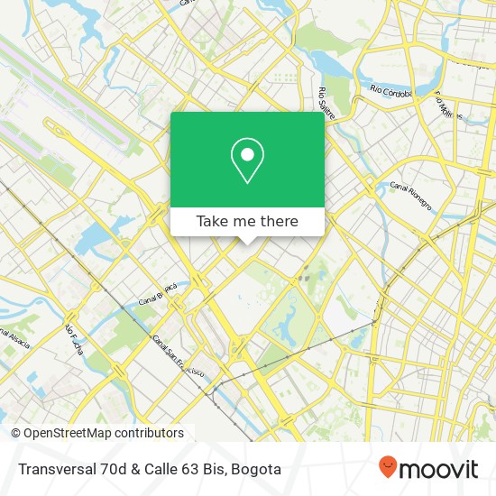 Transversal 70d & Calle 63 Bis map