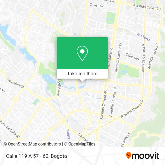 Mapa de Calle 119 A 57 - 60