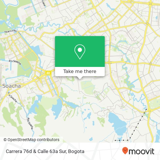Carrera 76d & Calle 63a Sur map