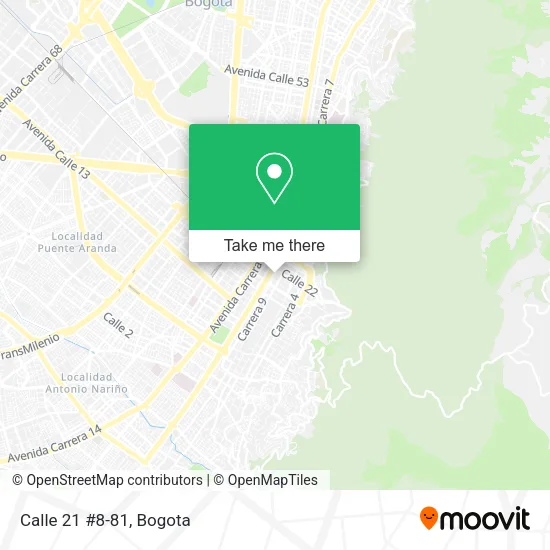 Calle 21 #8-81 map
