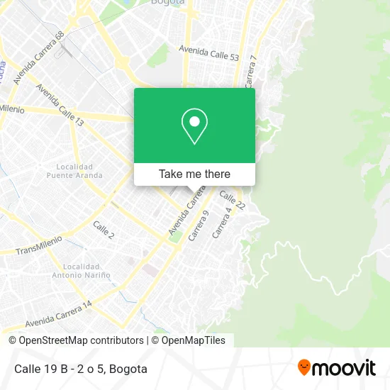 Calle 19 B - 2 o 5 map