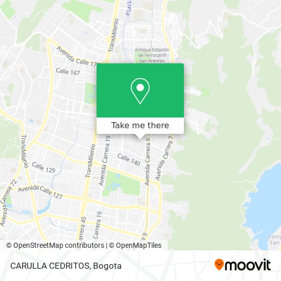 CARULLA CEDRITOS map