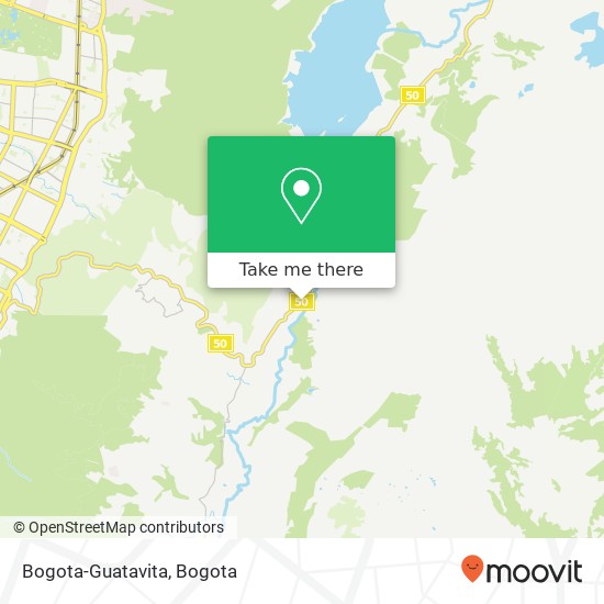 Bogota-Guatavita map