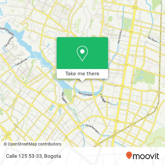 Calle 125 53-33 map