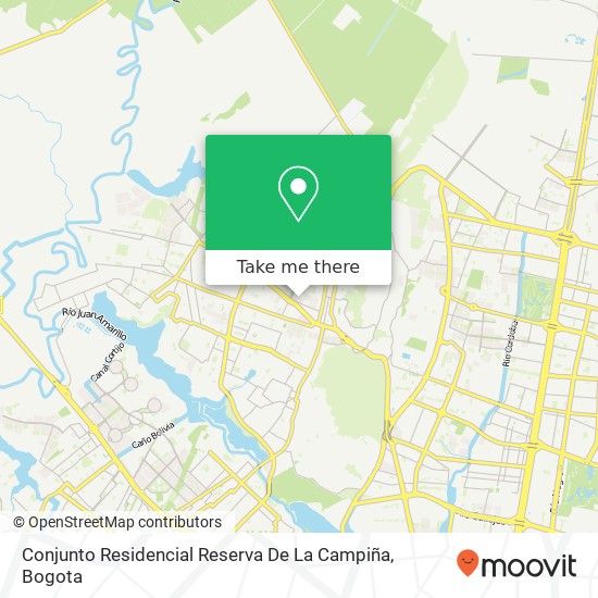 Conjunto Residencial Reserva De La Campiña map