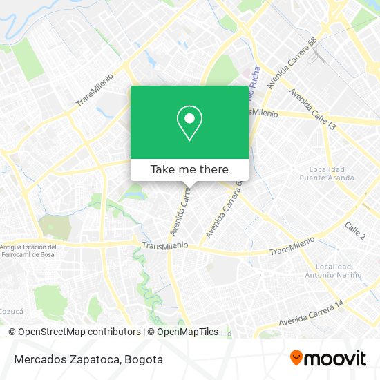 Mercados Zapatoca map