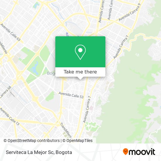 Serviteca La Mejor Sc map