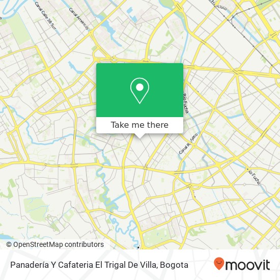 Panadería Y Cafateria El Trigal De Villa map