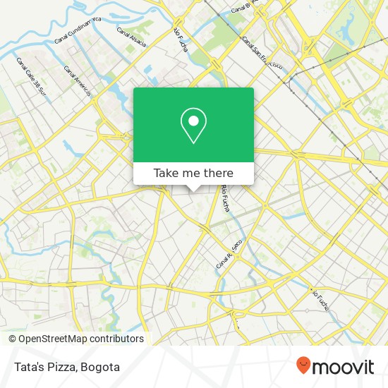 Tata's Pizza map