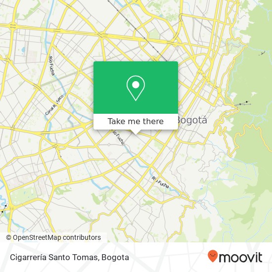 Cigarrería Santo Tomas map