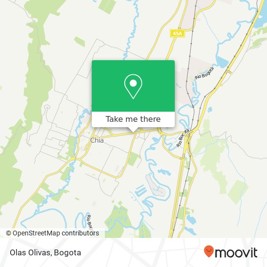 Olas Olivas map