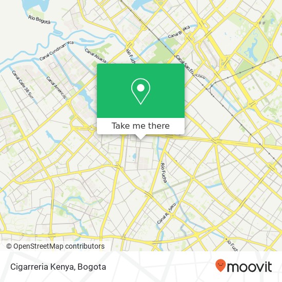Cigarreria Kenya map