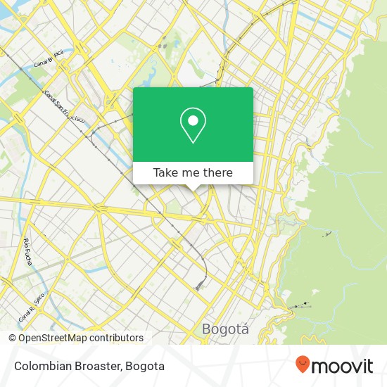 Mapa de Colombian Broaster