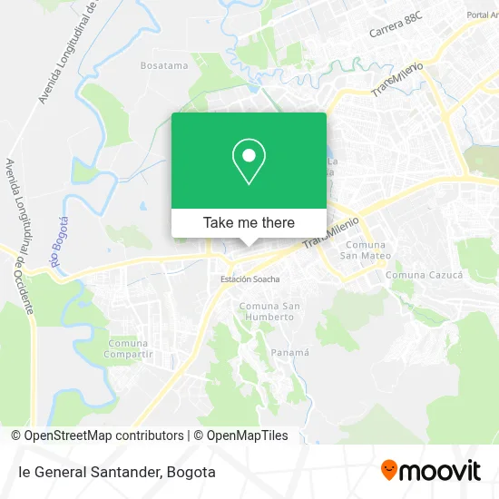 Ie General Santander map