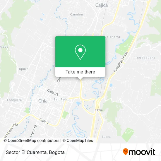 Sector El Cuarenta map