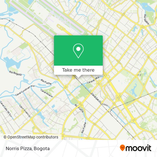 Norris Pizza map
