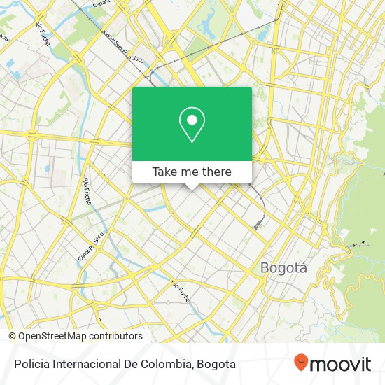 Policia Internacional De Colombia map