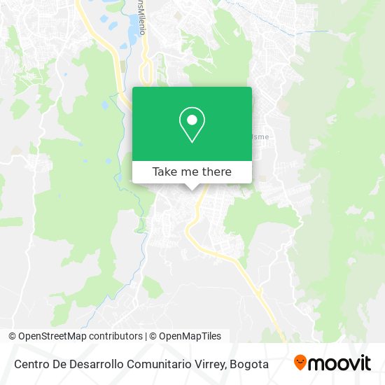 Mapa de Centro De Desarrollo Comunitario Virrey