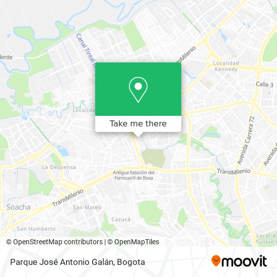 Parque José Antonio Galán map