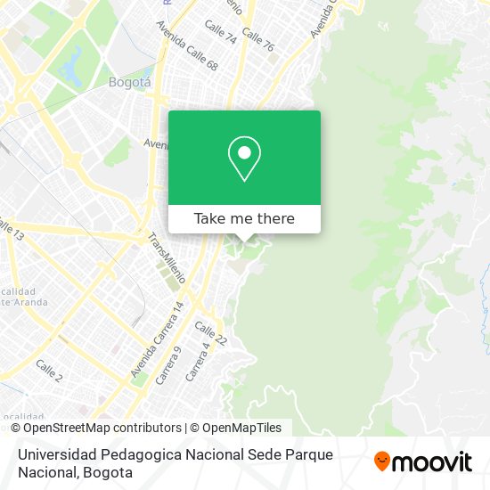 Universidad Pedagogica Nacional Sede Parque Nacional map