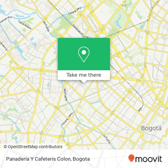 Panadería Y Cafeteris Colon map