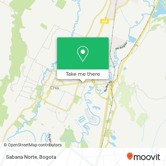 Sabana Norte map