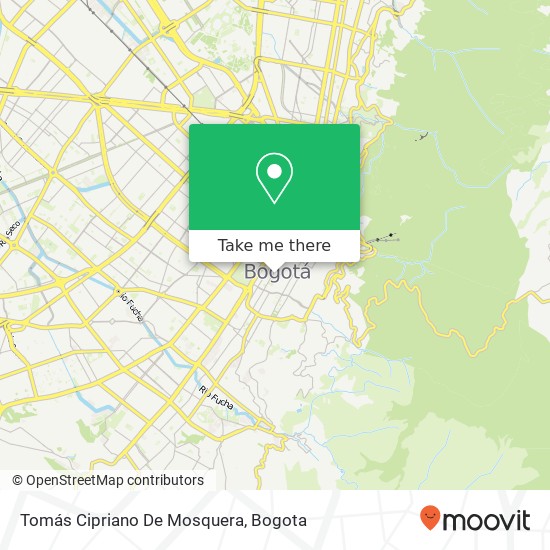 Tomás Cipriano De Mosquera map