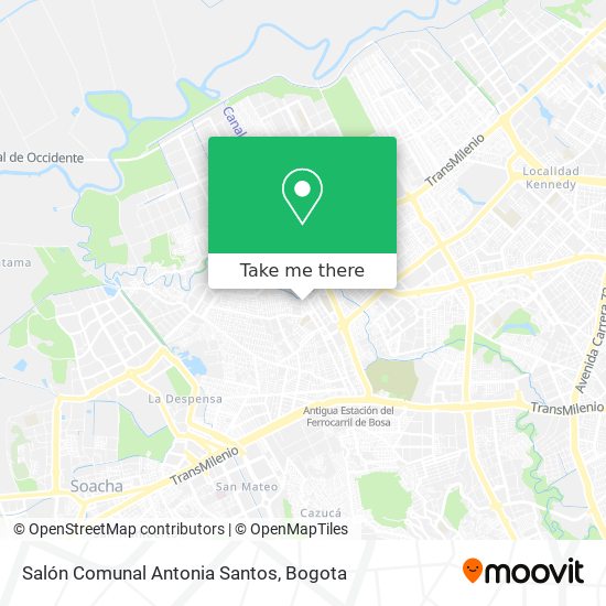 Mapa de Salón Comunal Antonia Santos