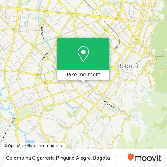 Colombina Cigarrería Pingüno Alegre map