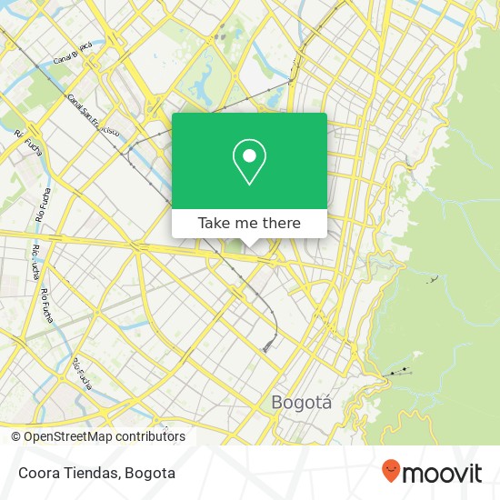 Coora Tiendas map