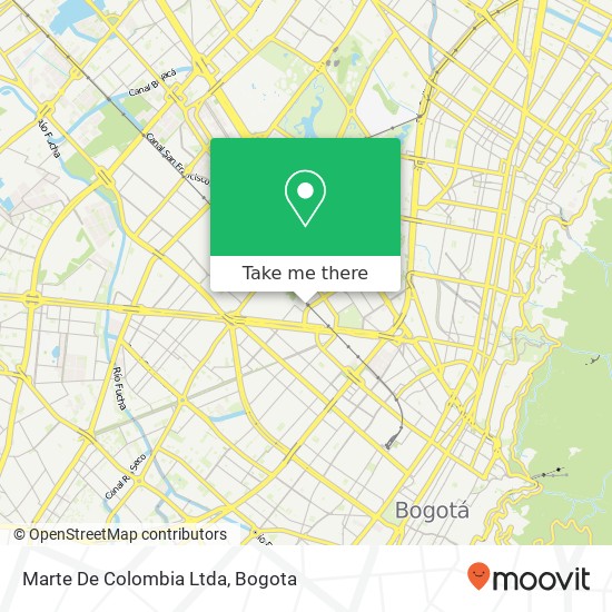 Mapa de Marte De Colombia Ltda