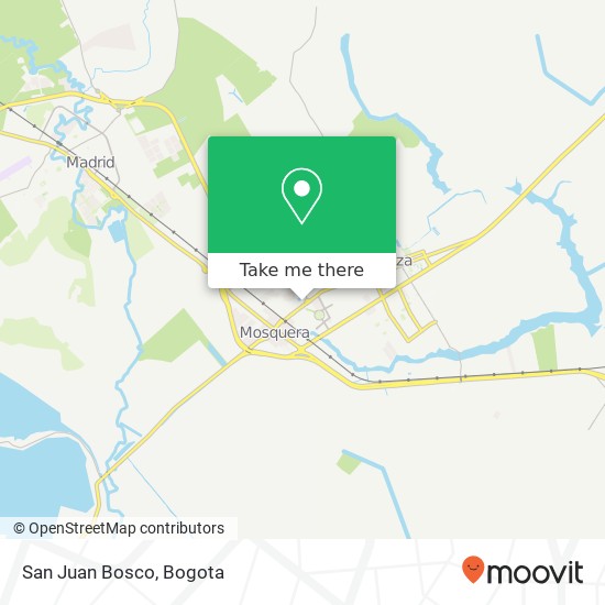 San Juan Bosco map