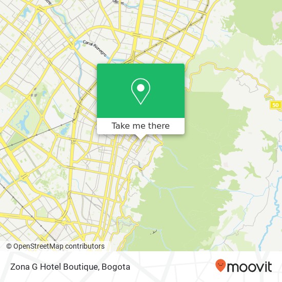 Zona G Hotel Boutique map