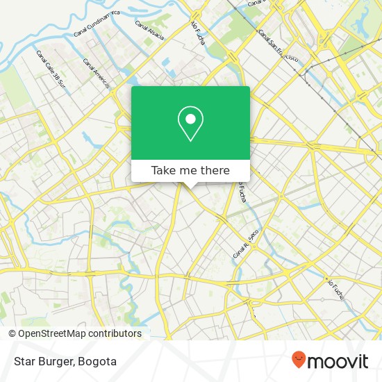 Star Burger map