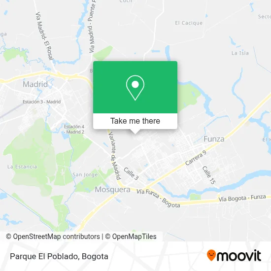 Parque El Poblado map