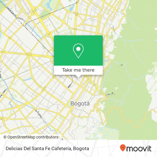 Mapa de Delicias Del Santa Fe Cafetería