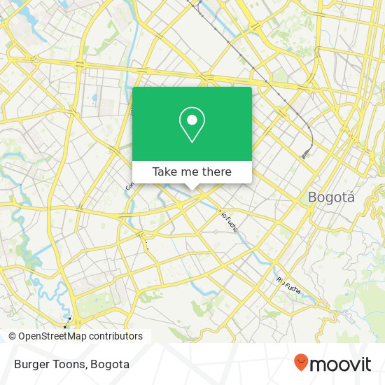 Burger Toons map