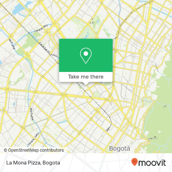 Mapa de La Mona Pizza