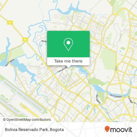 Bolivia Reservado Park map