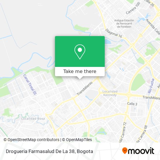 Drogueria Farmasalud De La 38 map