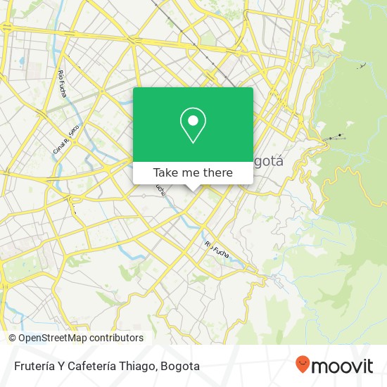 Frutería Y Cafetería Thiago map