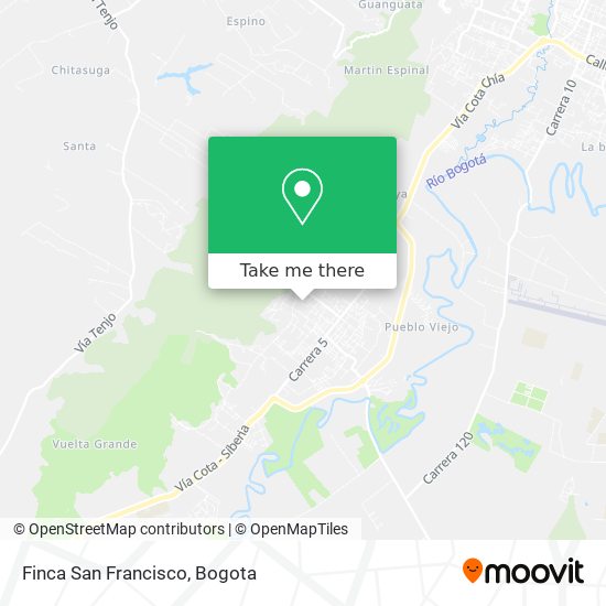 Finca San Francisco map