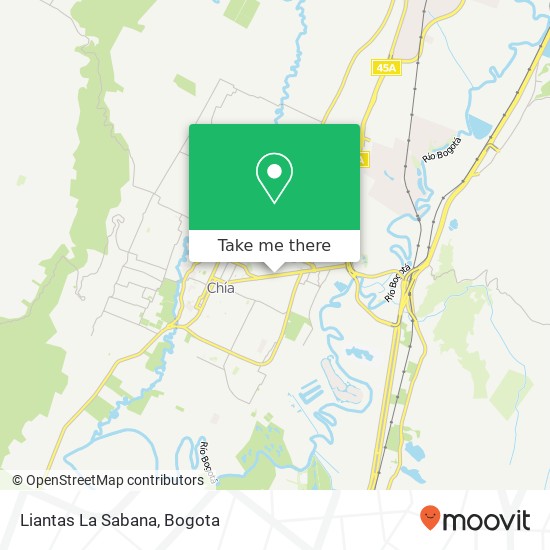 Liantas La Sabana map