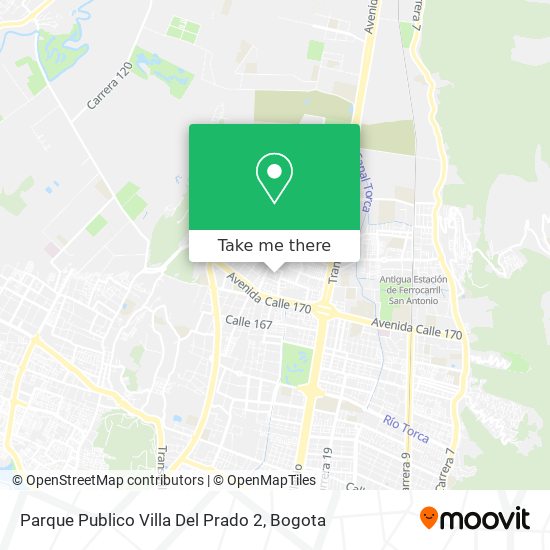 Parque Publico Villa Del Prado 2 map