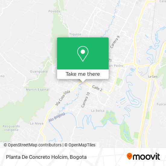 Planta De Concreto Holcim map