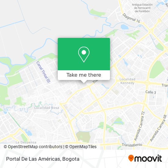 Portal De Las Américas map