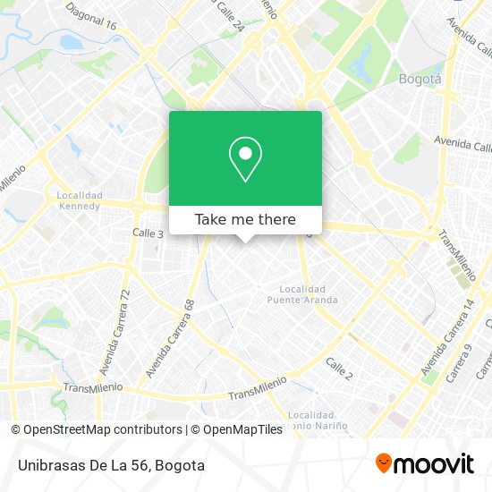 Unibrasas De La 56 map