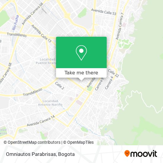 Omniautos Parabrisas map