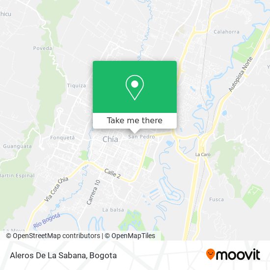 Aleros De La Sabana map