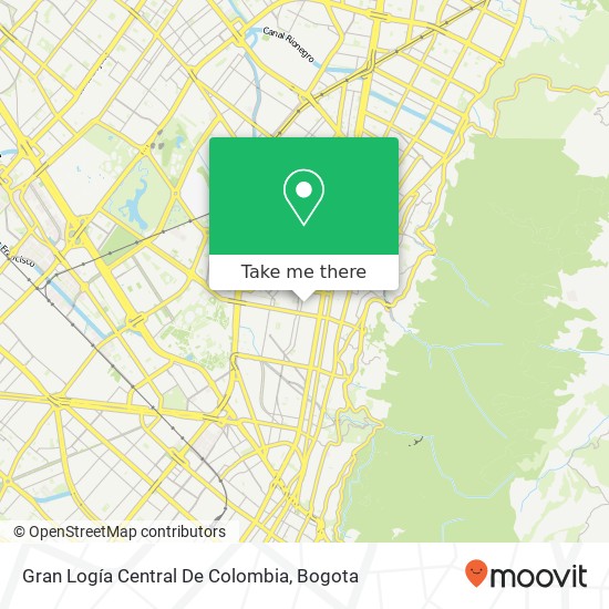 Gran Logía Central De Colombia map